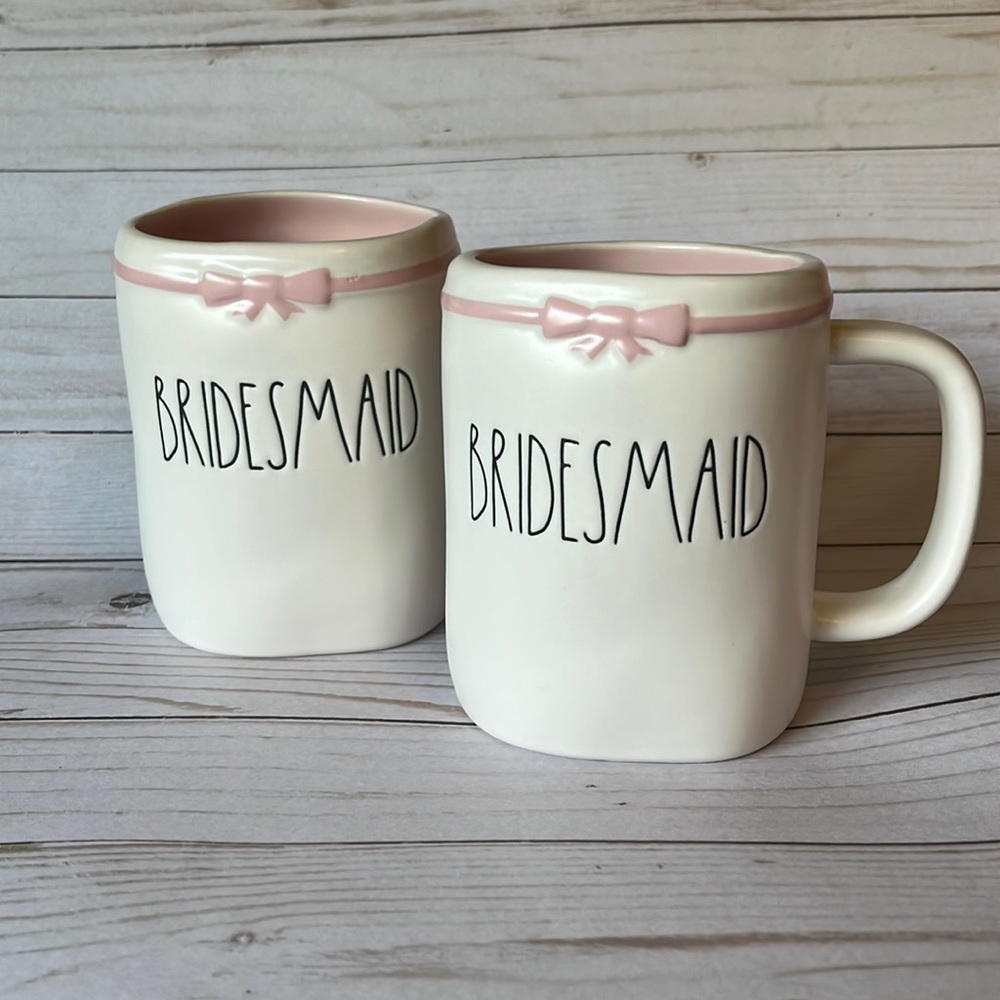 Rae Dunn Bridesmaid Mugs - Set of Two